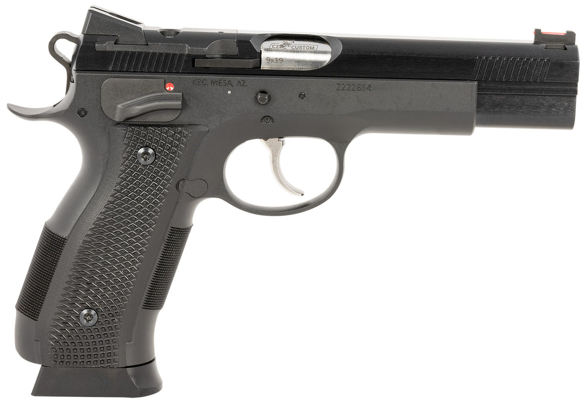 CZ-USA A01-SD 9mm Luger 19+1 4.93in Optic-Ready Match-Grade Pistol w/Beavertail