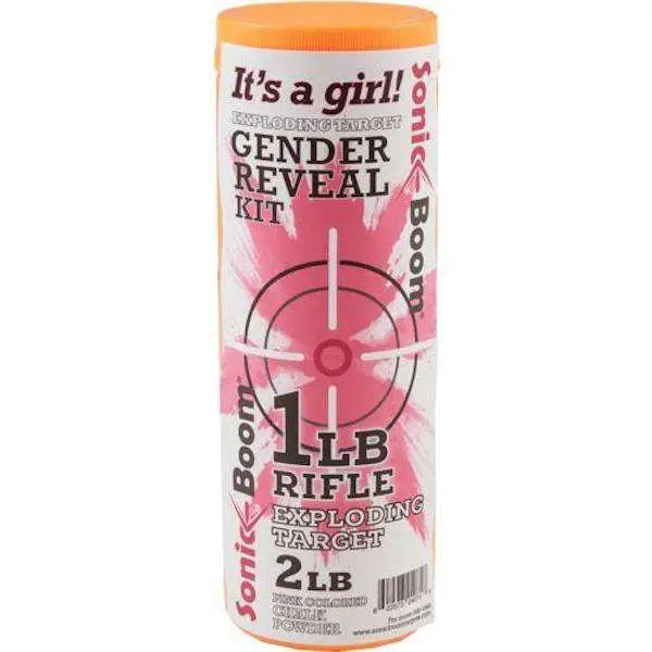 Sonic Boom Girl Gender Reveal Exploding Rifle Target Kit - 12 Pack