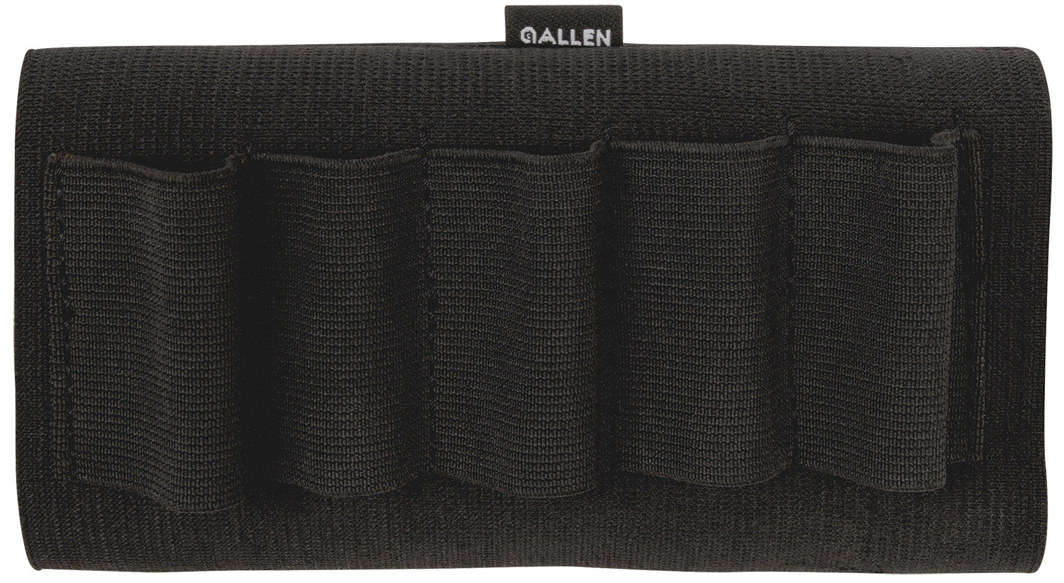 Allen 205 Shotgun Buttstock Shell Holder Black Heavy-Weight Elastic 5 Round