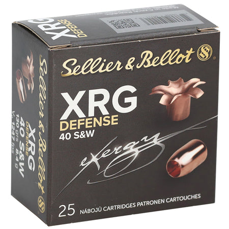 Sellier & Bellot (S&B) .40 S&W SB40XA XRG Solid Copper Hollow Point 130 Grain