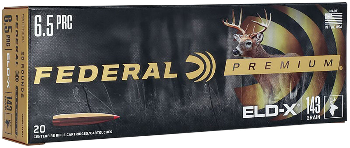 Federal 6.5 PRC P65PRCELDX1 Premium ELD-X Extremely Low Drag-eXpanding 143 Grain