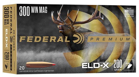 Federal .300 Winchester Mag P300WELDX1 Premium ELD-X Extremely Low Drag-eXpanding 200 Grain