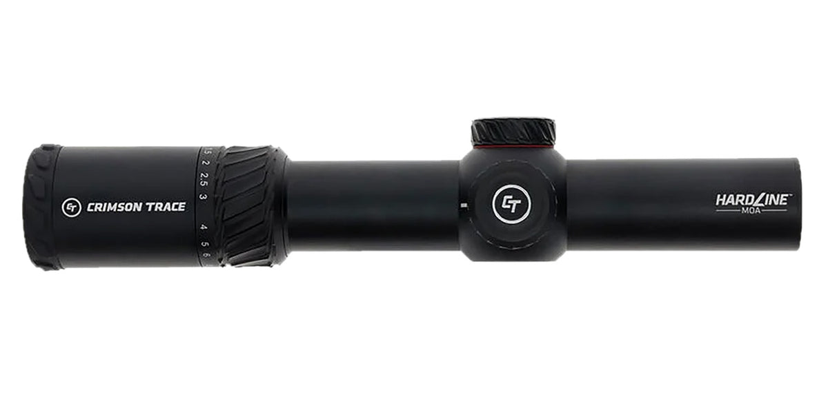 Crimson Trace 013002299 Hardline LPVO 1-6x24mm 34mm Tube Illuminated TR1-MIL Reticle Black