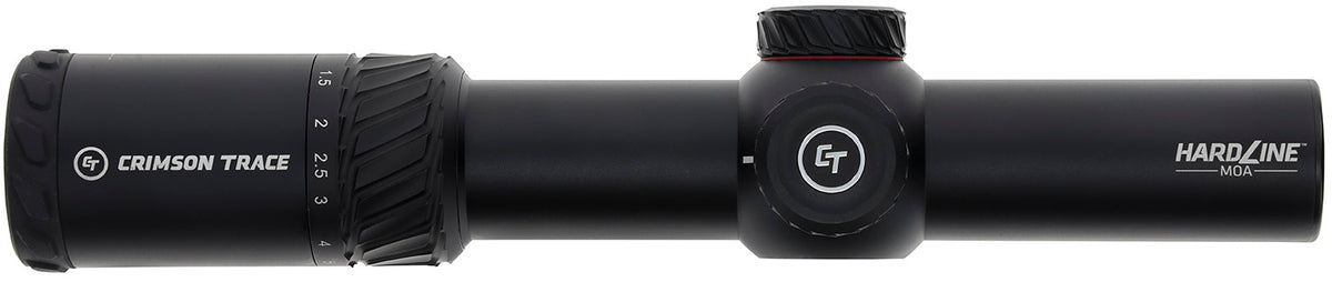 Crimson Trace 013002401 Hardline Black 1-6x24mm 34mm Tube Illuminated TR1-MOA Reticle Scope