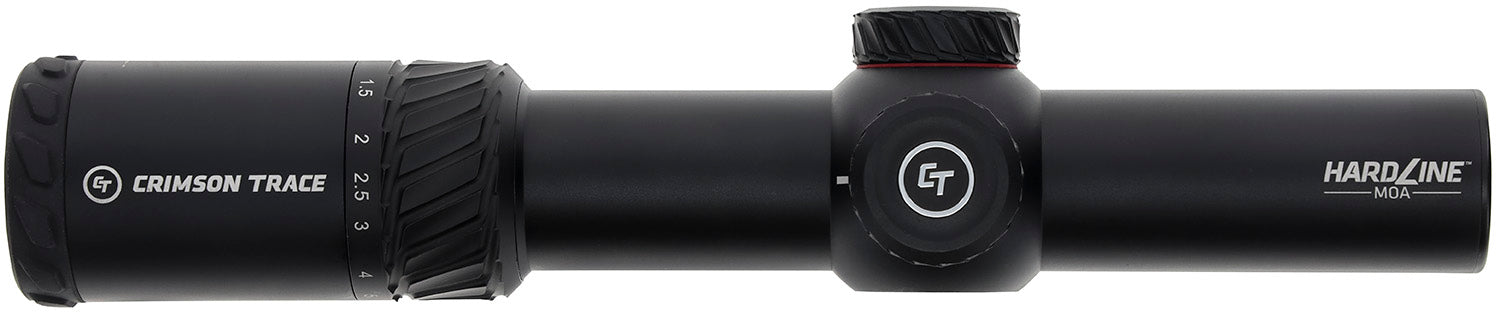 Crimson Trace 013002401 Hardline Black 1-6x24mm 34mm Tube Illuminated TR1-MOA Reticle Scope