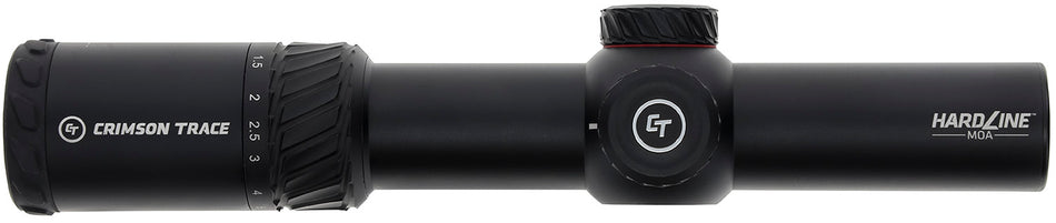 Crimson Trace 013002401 Hardline Black 1-6x24mm 34mm Tube Illuminated TR1-MOA Reticle Scope