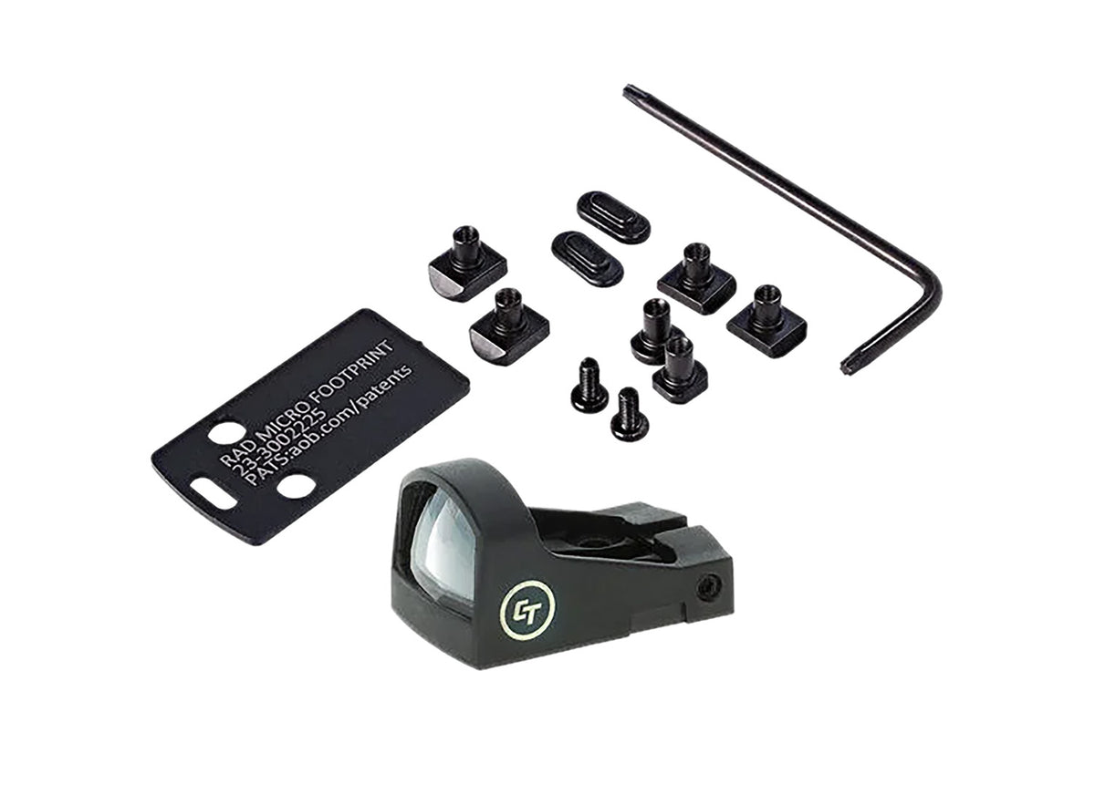 Crimson Trace 0130000201 CTS-1520 Limited Edition 1x 3.25 MOA Red Dot Combo Kit Black