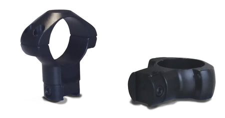 Konus 7418 Steel Riflescope Rings 30mm High Black 3/8" Grooved Receiver .22 Rail Airgun 0 MOA