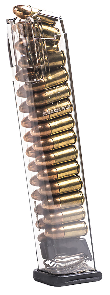ETS SMKGLK9170 Glock 17 27-Round Competition Legal 9mm Extended Pistol Magazine Smoke