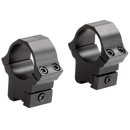 Sun Optics Medium Sport Rings 1-Inch 3/8" Dovetail .22 Black