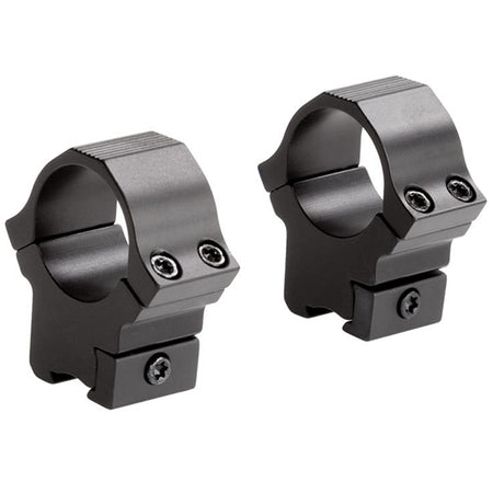 Sun Optics Medium Sport Rings 1-Inch 3/8" Dovetail .22 Black