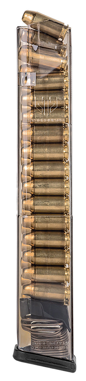 ETS Group SMKGLK22210 Glock 22/23/24/27/35 .40 Cal 30-Round Extended Pistol Mag Smoke Polymer