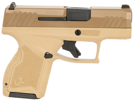 Taurus GX4 Micro-Compact 9mm Luger Pistol, 11+1, 3.06" Black Barrel, Tan Cerakote Slide, Coyote Tan Frame