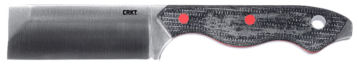 CRKT Razel Fixed Blade Knife 2.97" Satin D2 Steel Blade Weathered Resin Infused Fiber Handle Includes Pocket Sheath