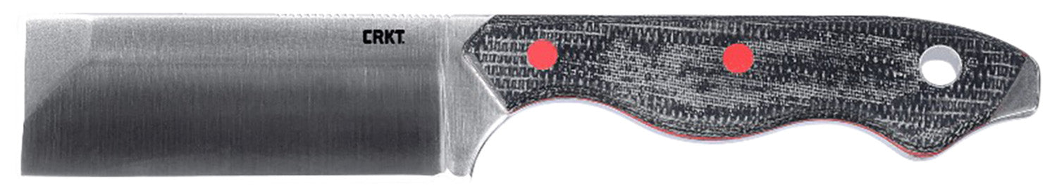 CRKT Razel Fixed Blade Knife 2.97" Satin D2 Steel Blade Weathered Resin Infused Fiber Handle Includes Pocket Sheath