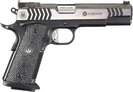 Ruger SR1911 Competition Custom 9mm Luger Pistol, 5" Barrel, Black/Stainless Finish, 10+1 Capacity