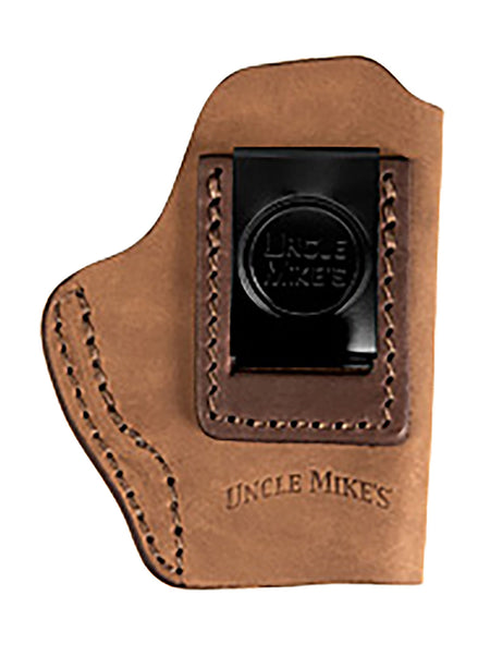 Uncle Mikes 1791 Inside the Waistband Holster Size 01 Brown Leather Belt Clip Fits Walther PPK and Similar Frames