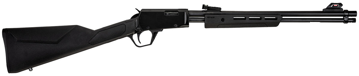 Rossi Gallery Pump-Action .22 WMR Rifle, 12+1 Capacity, 20" Polished Black Barrel, Synthetic Stock, Fiber Optic Sights