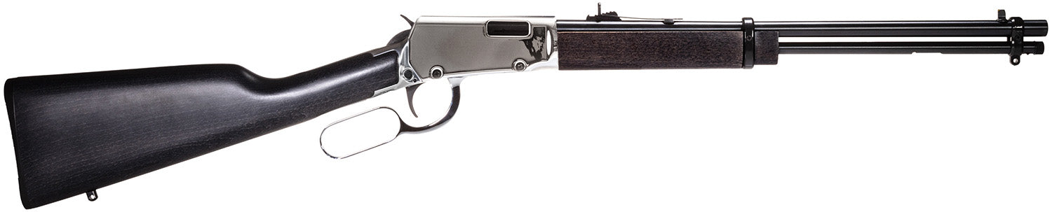 Rossi Rio Bravo .22 LR Lever Action Rifle, 18" Barrel, 15+1 Capacity, Nickel Receiver, Hardwood Stock