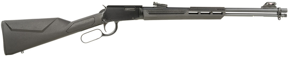 Rossi Rio Bravo Lever-Action .22 WMR Rifle, 12+1 Capacity, 20" Round Barrel, Synthetic Stock, Fiber Optic Sights
