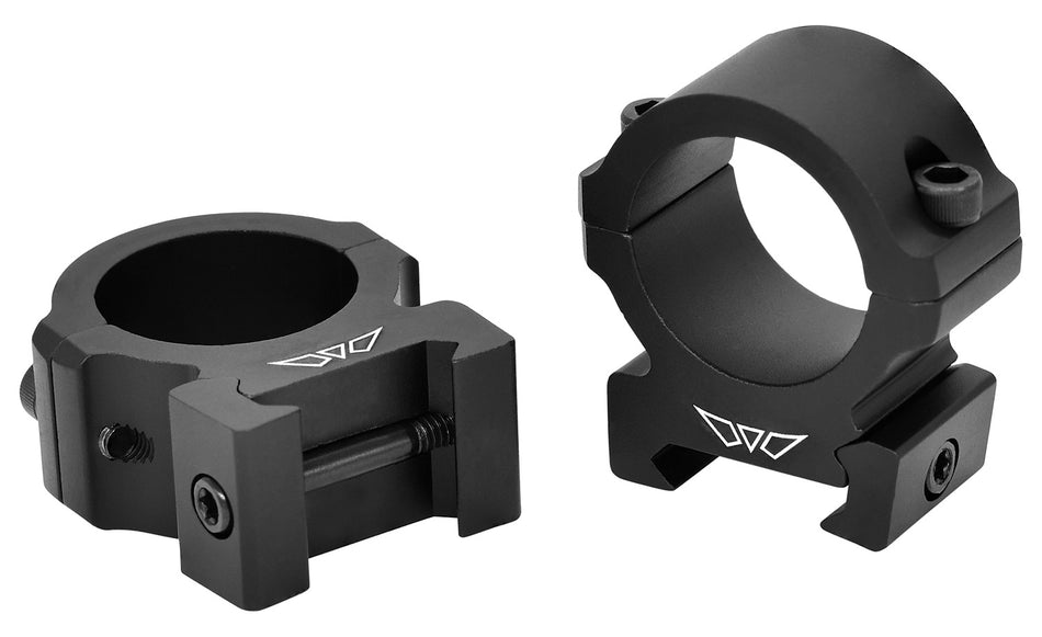 Warne V601M Horizontal Rings Vapor Series 1-Inch Medium Matte Black 0 MOA