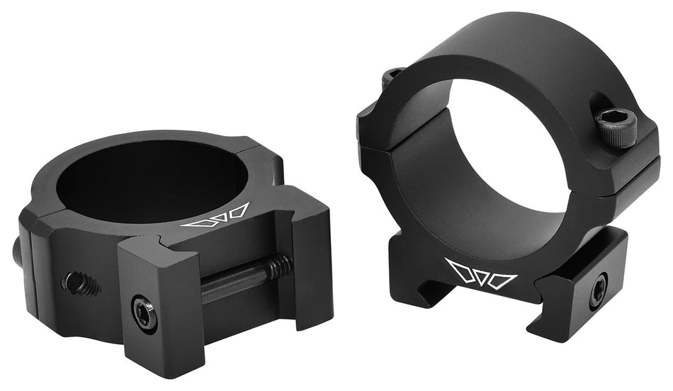 Warne V613M Horizontal Rings Vapor Series 30mm Low Matte Black 0 MOA