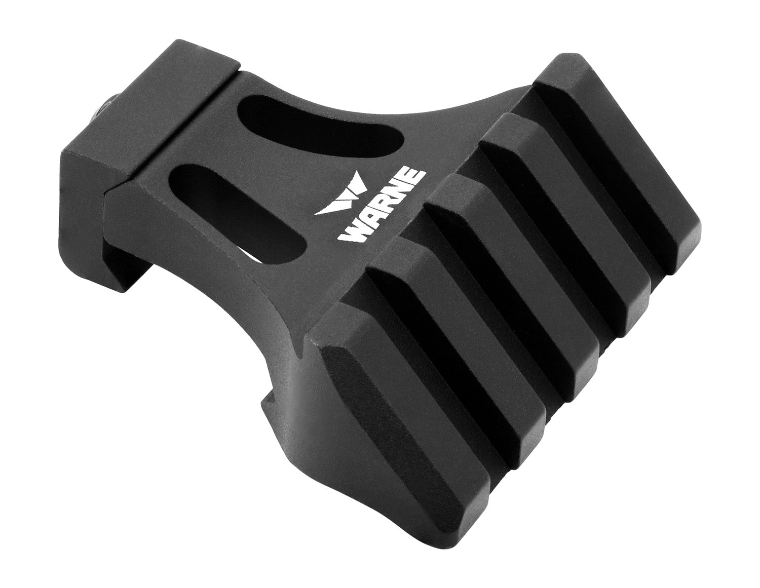 Warne A645TW Side Mount Adapter 45 Offset Picatinny Rail Black Aluminum