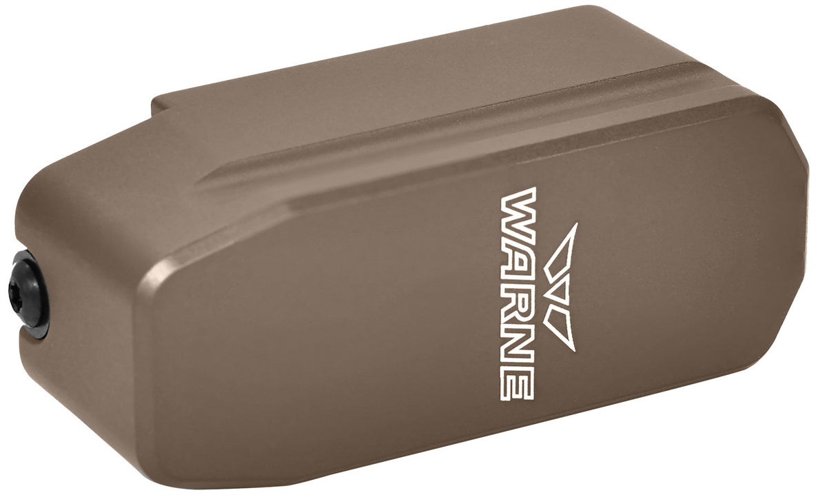 Warne 5008 Flat Dark Earth Aluminum +5rd Extension Compatible with PMAG 7.62
