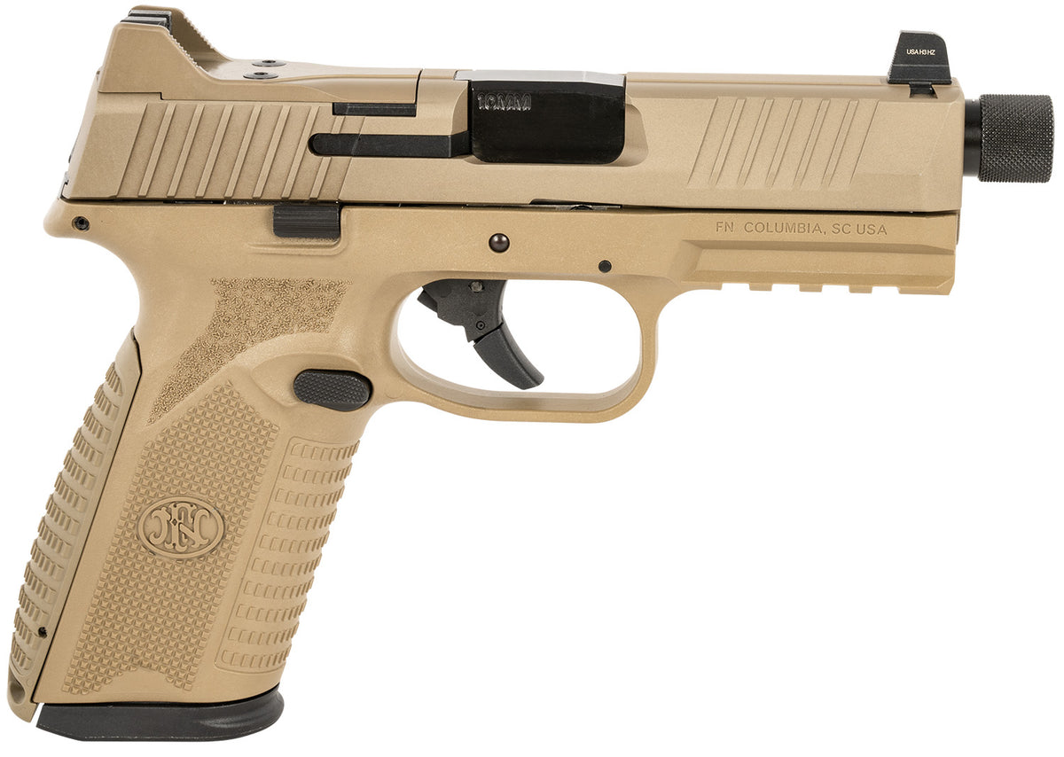 FN 510 Tactical, 10mm, 4.71" Threaded Barrel, Optic Ready, FDE, (2) 10-rd