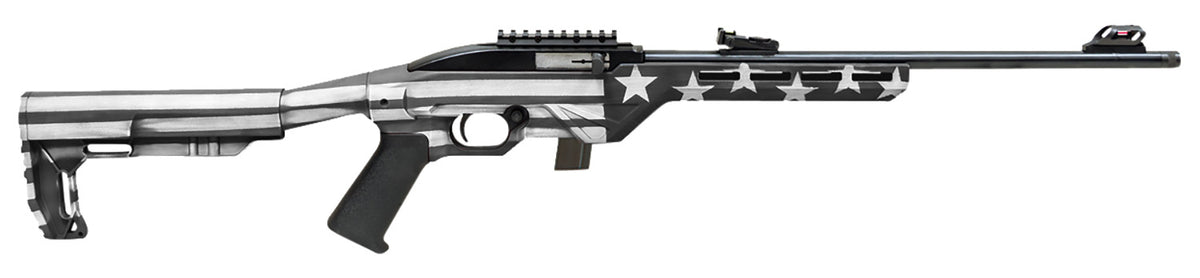 Citadel Trakr CIT22LRBUSG .22 LR 10+1 18" Blued Threaded Barrel, Gray Flag Synthetic Stock Rifle