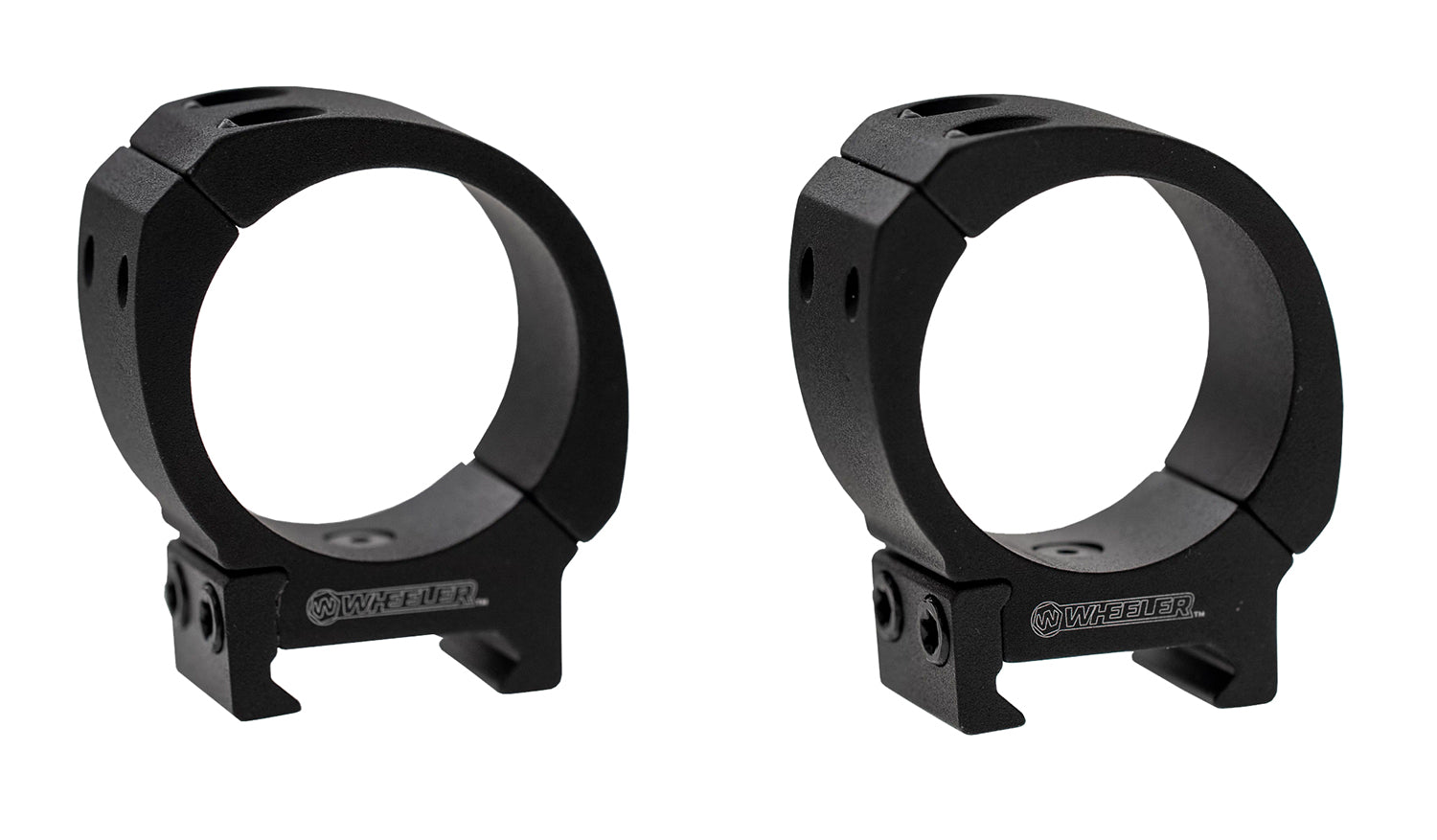Wheeler Sporter Bi-Weaver Picatinny Scope Rings 34mm Medium Black