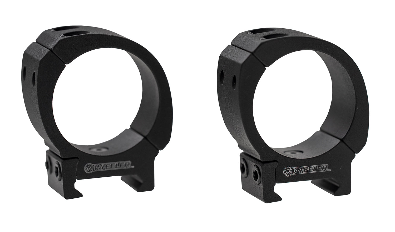 Wheeler Sporter Bi-Weaver Picatinny Scope Rings 30mm Low Black