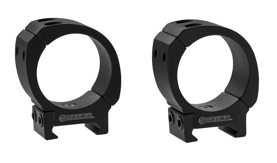 Wheeler Sporter Bi-Weaver Picatinny Scope Rings 30mm Low Black