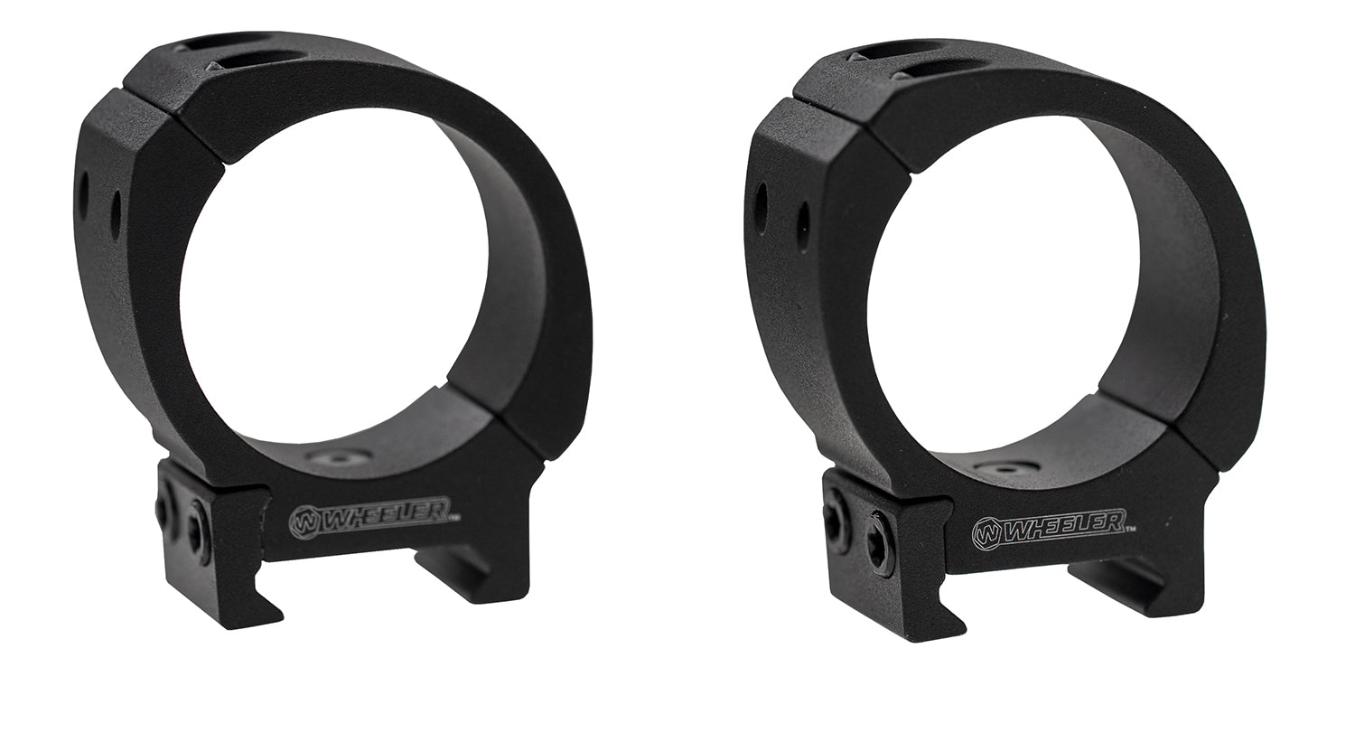 Wheeler Sporter Picatinny Scope Rings Black 30mm High 1133752