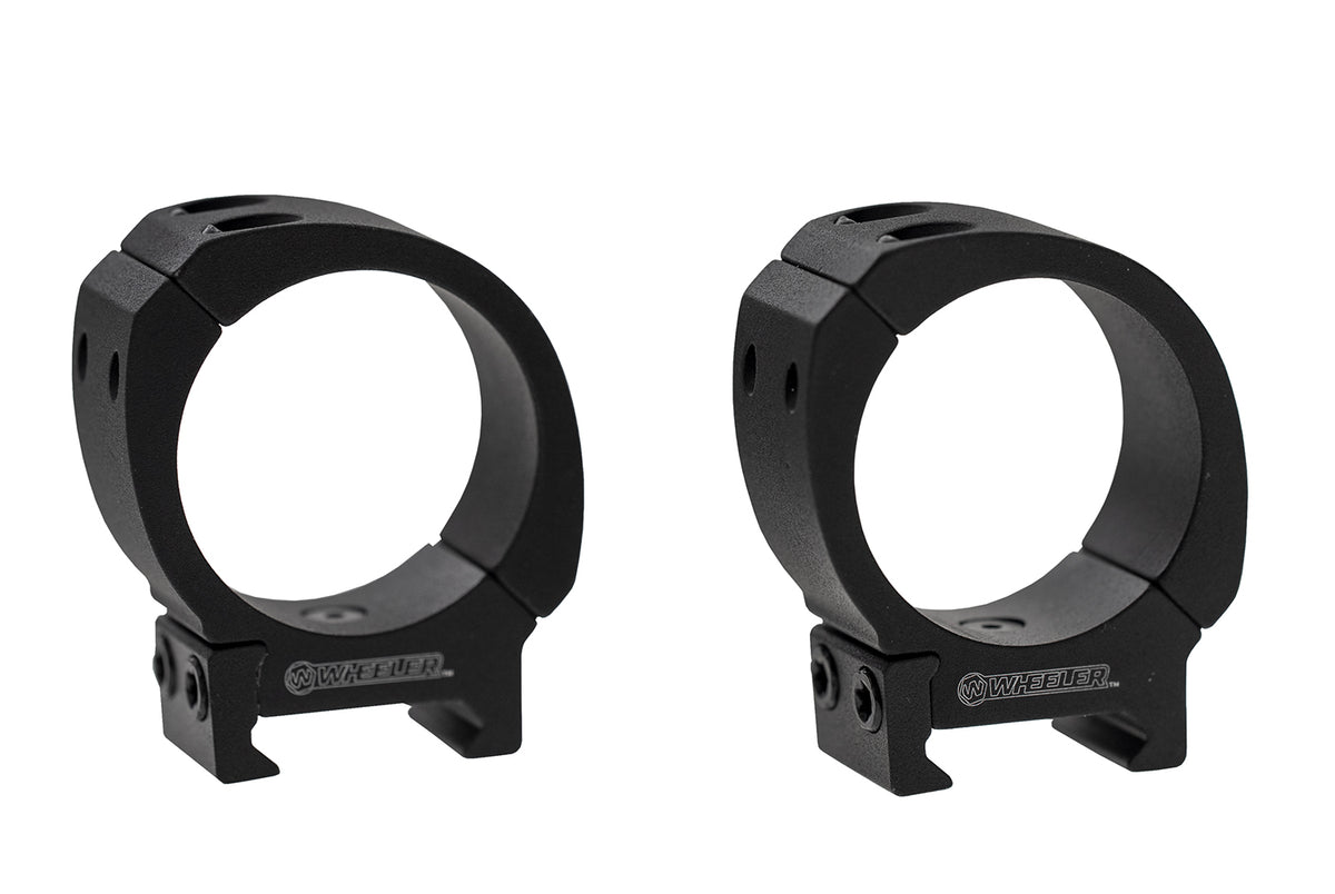 Wheeler Sporter Bi-Weaver Picatinny Scope Rings 1-Inch Medium Black