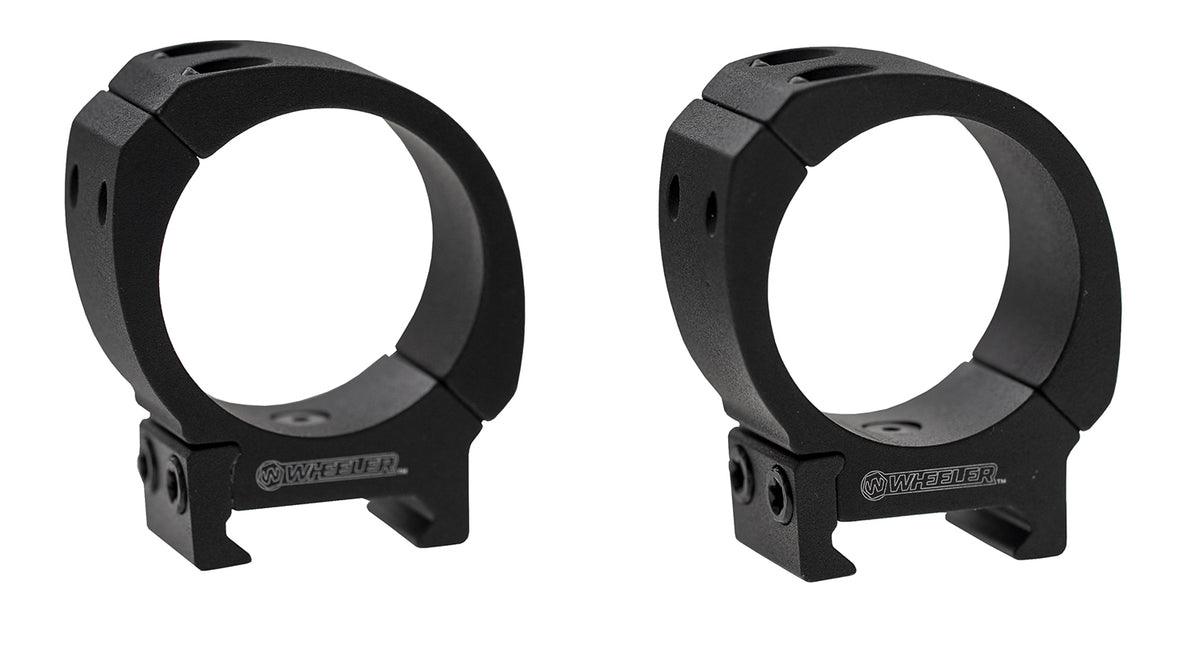 Wheeler Sporter Bi-Weaver Picatinny Scope Rings 1-Inch High Black