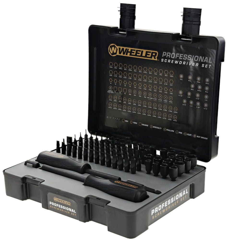 Wheeler Professional 100-Piece Screwdriver Set with Custom Case