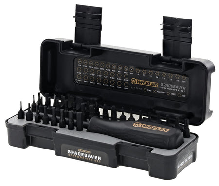 Wheeler SpaceSaver 36-Piece Screwdriver Set with Rubber Grip Handle and Magnetized Tip
