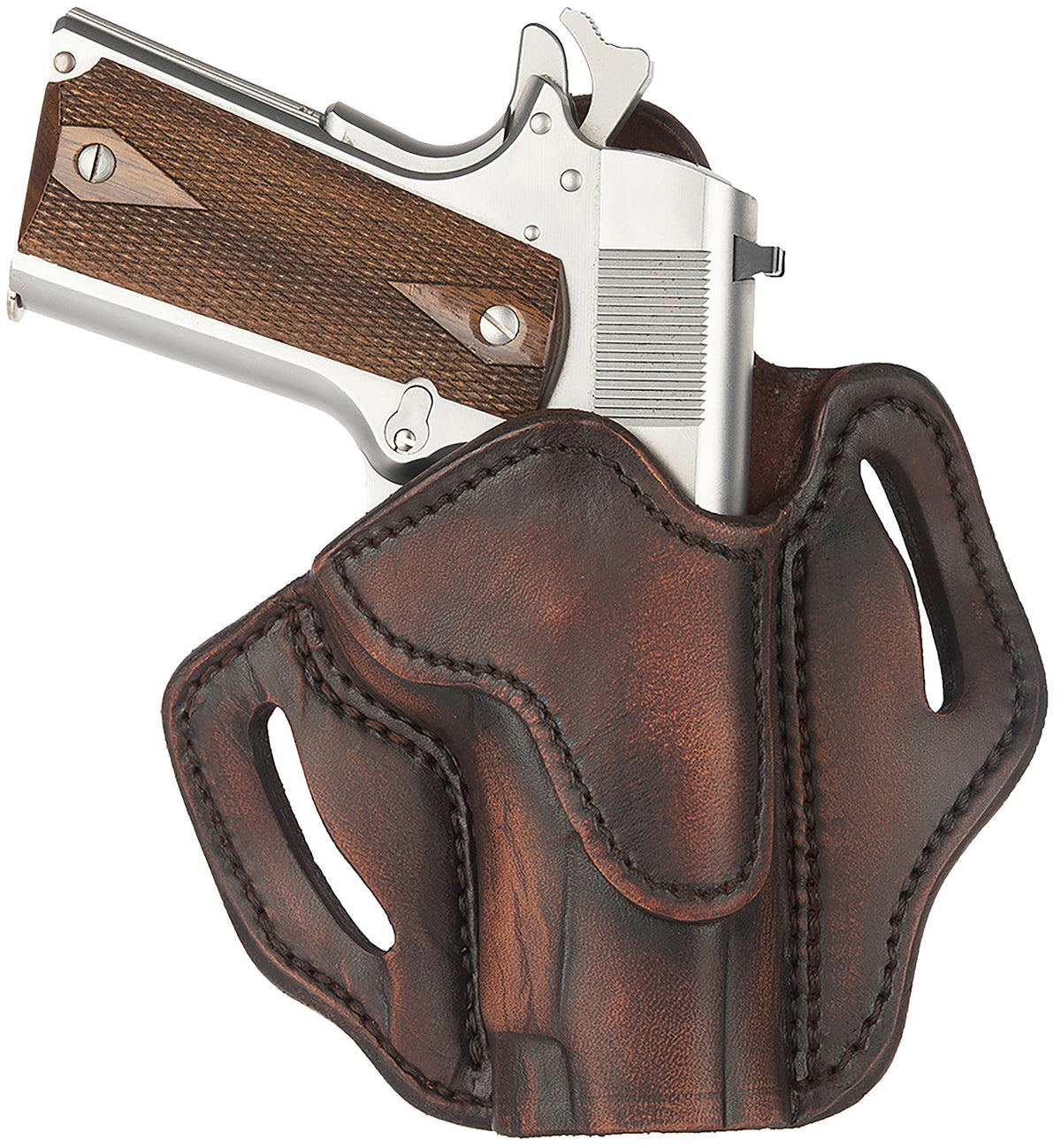 1791 Gunleather ORBH1SVTGR BH1 Optic Ready OWB Holster, Vintage Leather, Right Hand - 4-5" 1911 Compatible