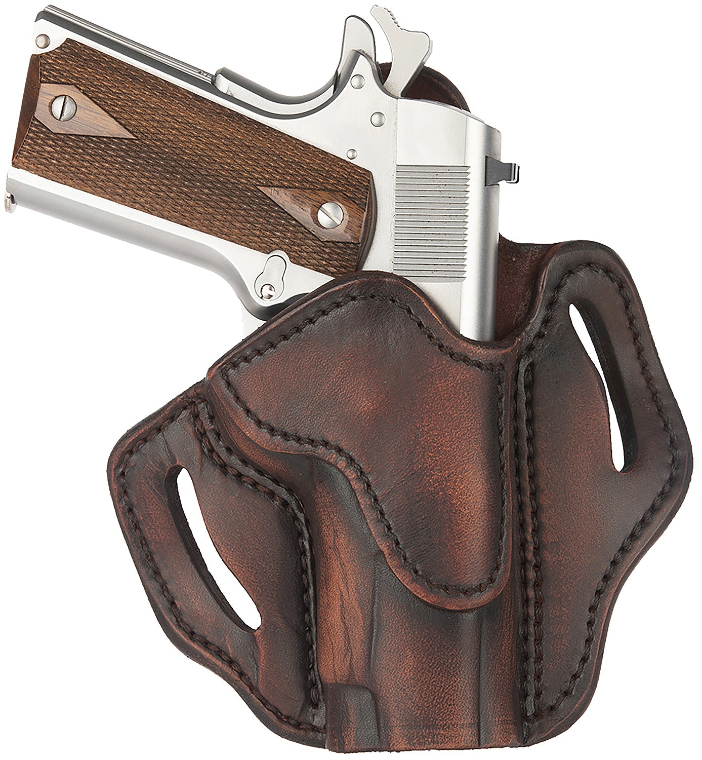 1791 Gunleather ORBH1SVTGR BH1 Optic Ready OWB Holster, Vintage Leather, Right Hand - 4-5" 1911 Compatible
