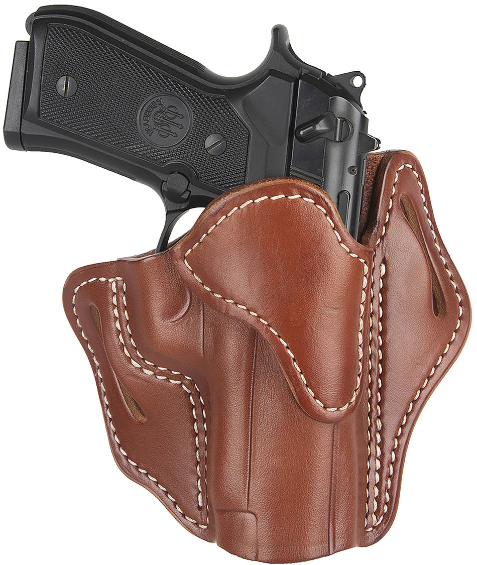 1791 Gunleather ORBH23CBRR Optic Ready OWB Size 2.3 Classic Brown Leather Belt Holster Compatible w/Glock 17/22/34 & Sig P220/P226 RH