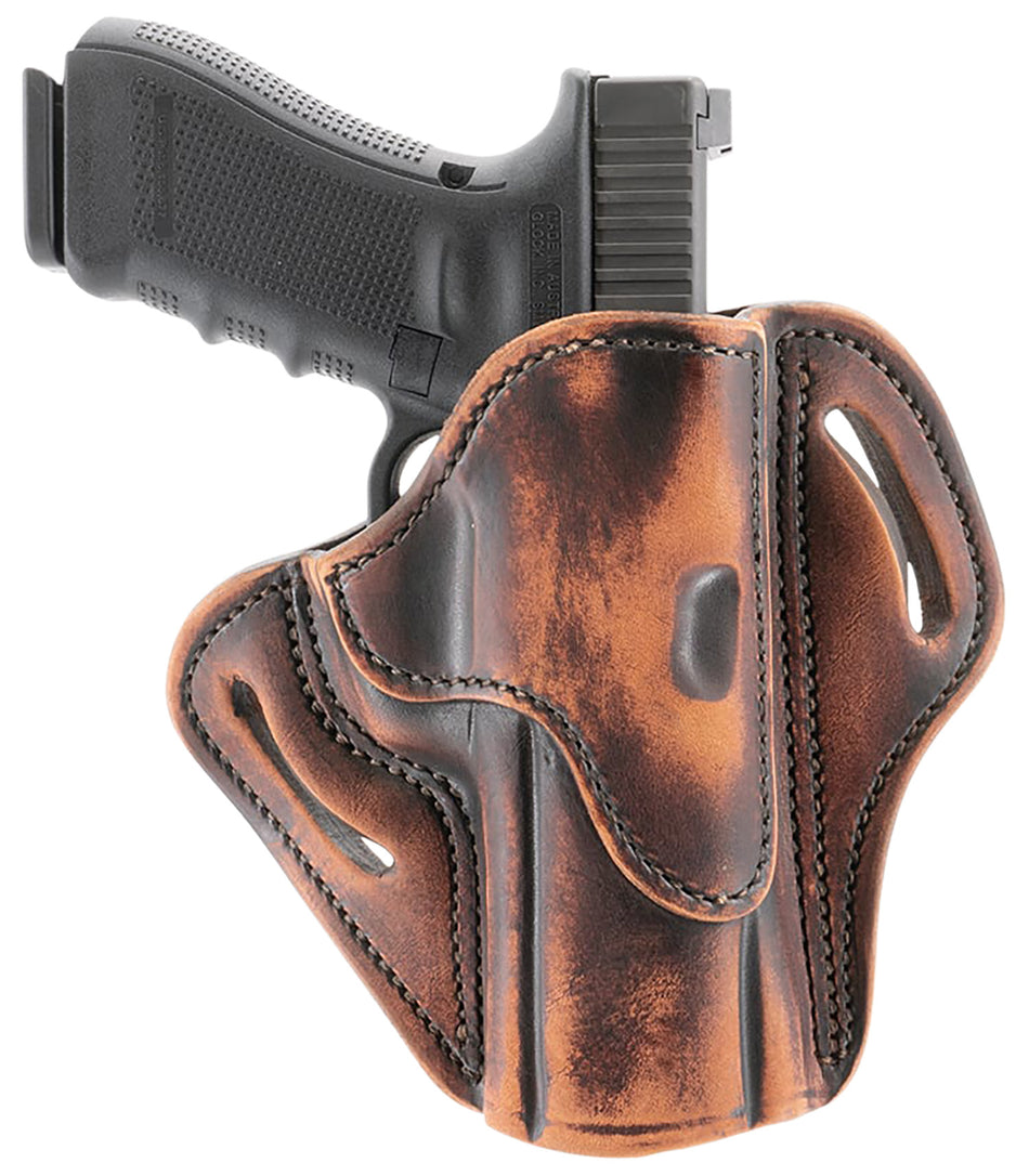 1791 Gunleather ORBH24SVTGR Optic Ready OWB Size 2.4S Vintage Leather Belt Holster Fits H&K VP9SK/FN 509 Right Hand