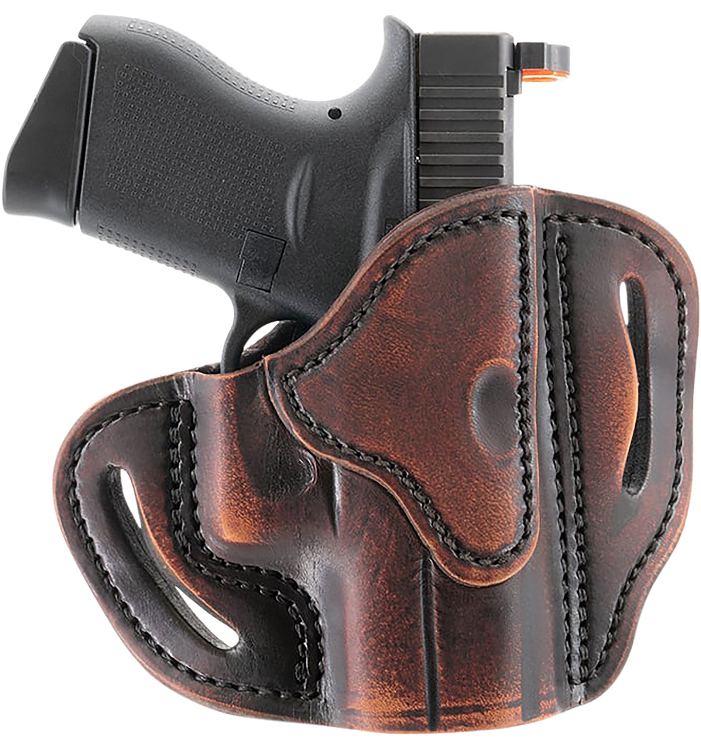 1791 Gunleather ORBHCVTGR Optic Ready OWB Compact Vintage Leather Holster Compatible w/Glock 43/43X & Sig P365 RH
