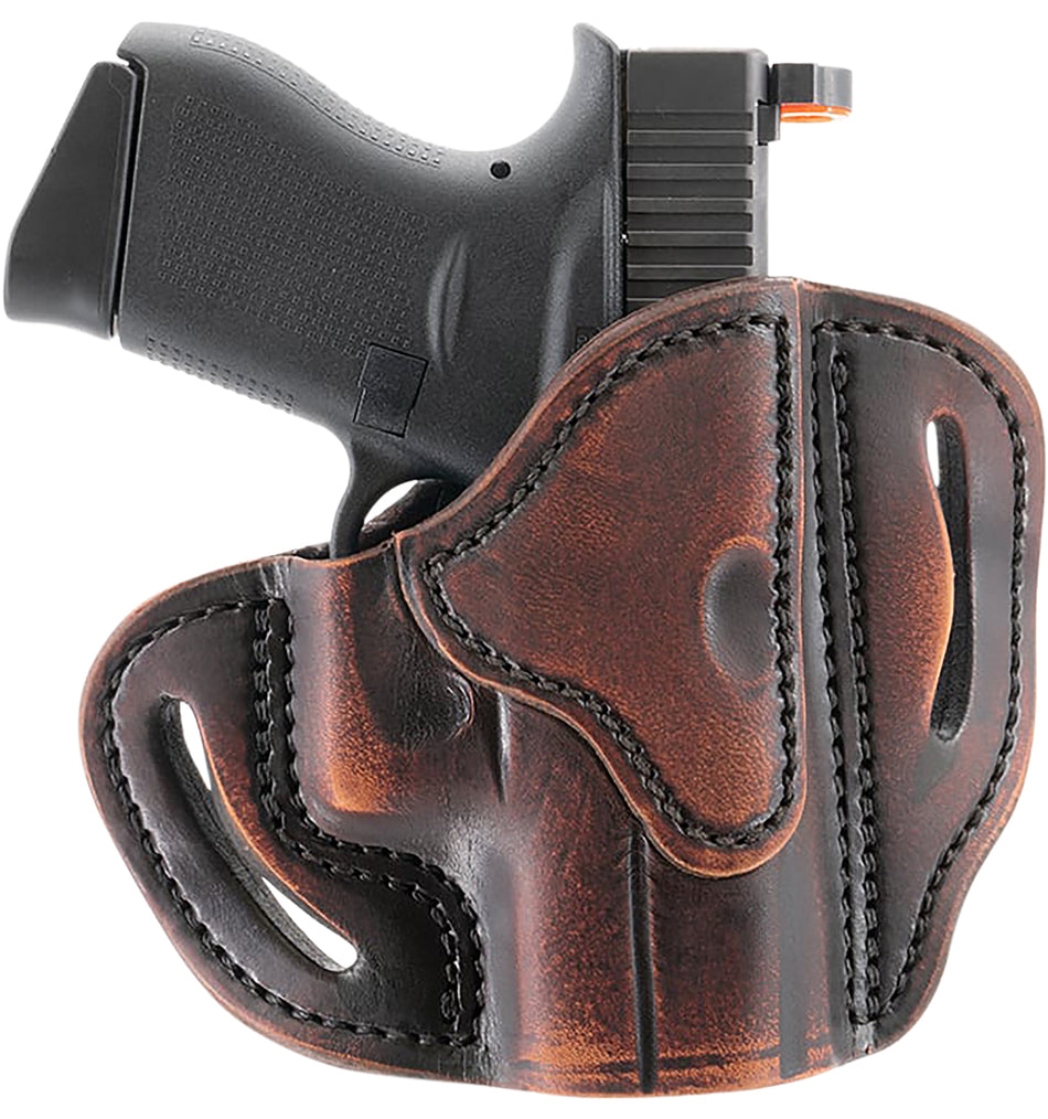 1791 Gunleather ORBHCVTGR Optic Ready OWB Compact Vintage Leather Holster Compatible w/Glock 43/43X & Sig P365 RH