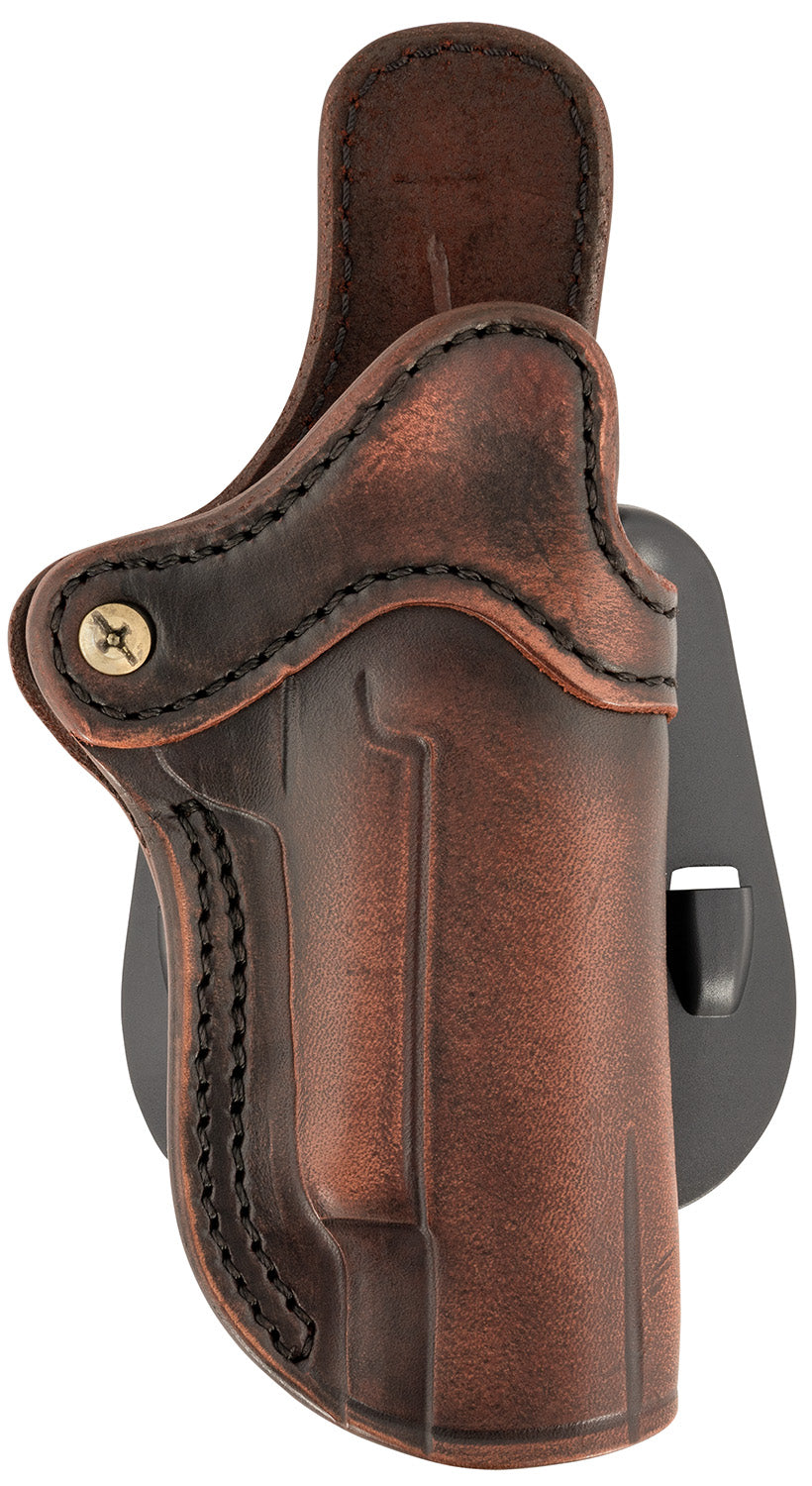 1791 Gunleather ORPDH1VTGR Optic Ready OWB Paddle Holster Size 01 Vintage Leather Fits 4" & 5" 1911 Models RH