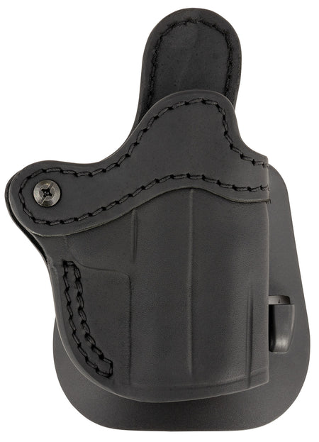 1791 Gunleather ORPDHCSBLR Optic Ready OWB Compact Paddle Holster Black Leather Fits Glock 43/Sig P365 Right Hand