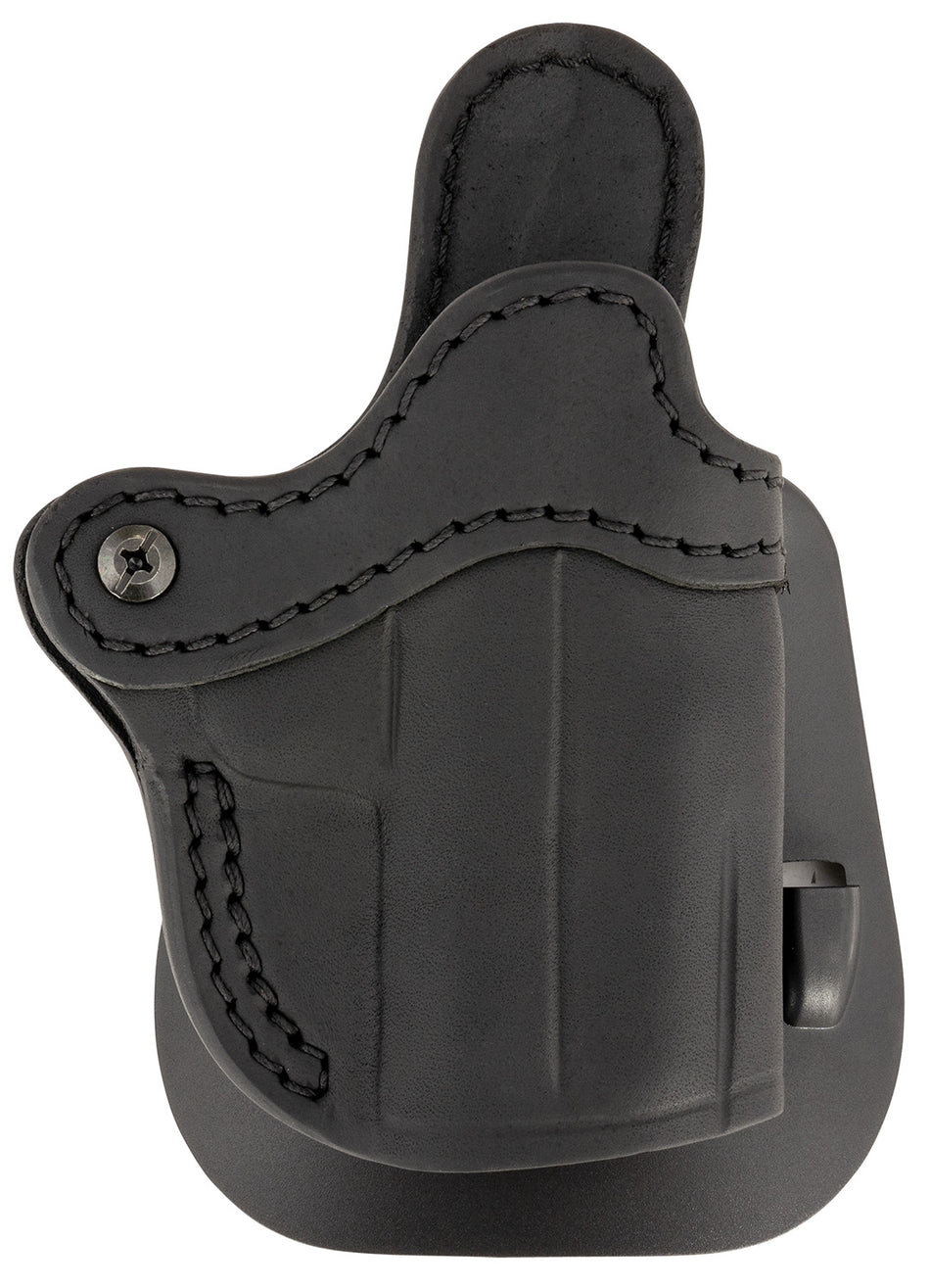 1791 Gunleather ORPDHCSBLR Optic Ready OWB Compact Paddle Holster Black Leather Fits Glock 43/Sig P365 Right Hand