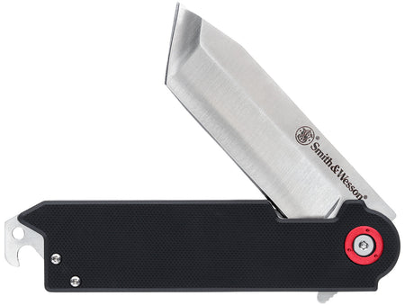 Smith & Wesson Big Benji 1193144 Folding Knife 3.50" Plain Stainless Steel Blade 4.25" Handle Bottle Opener Money Clip