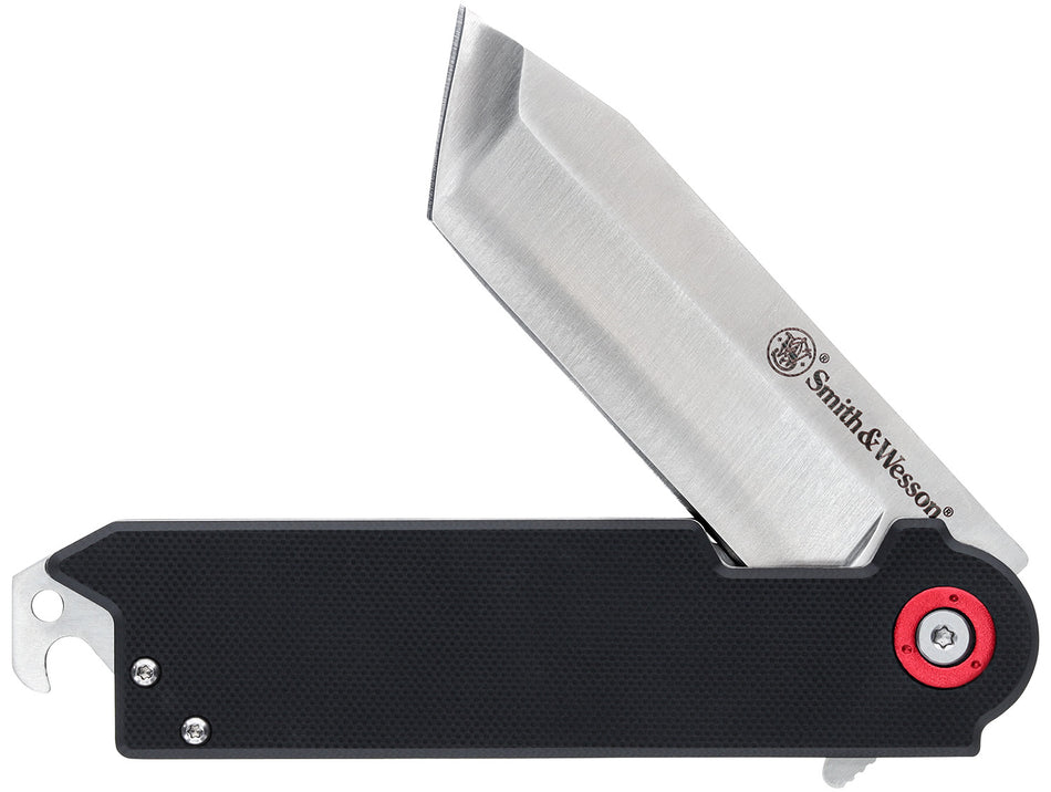 Smith & Wesson Big Benji 1193144 Folding Knife 3.50" Plain Stainless Steel Blade 4.25" Handle Bottle Opener Money Clip
