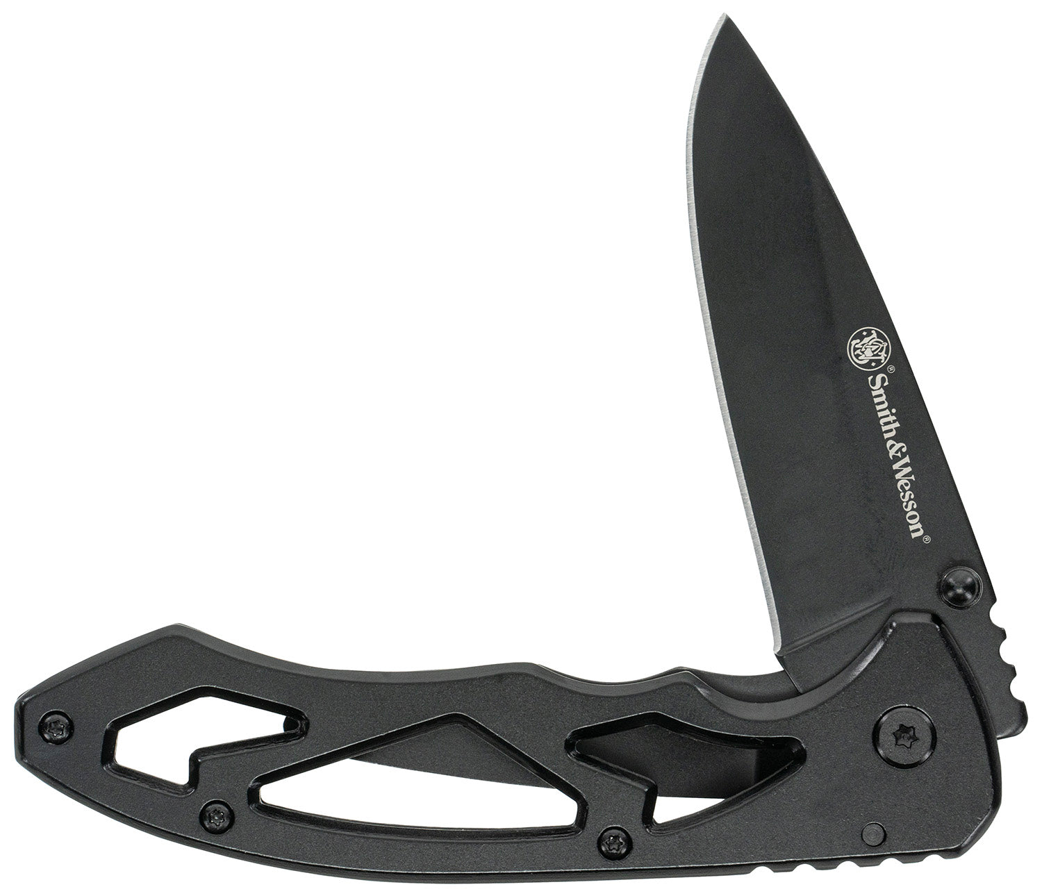 Uncle Henry Skeletonized CK400LCP Large Folding Drop Point Knife 3" Stainless Steel Blade 4.40" Handle Pocket Clip